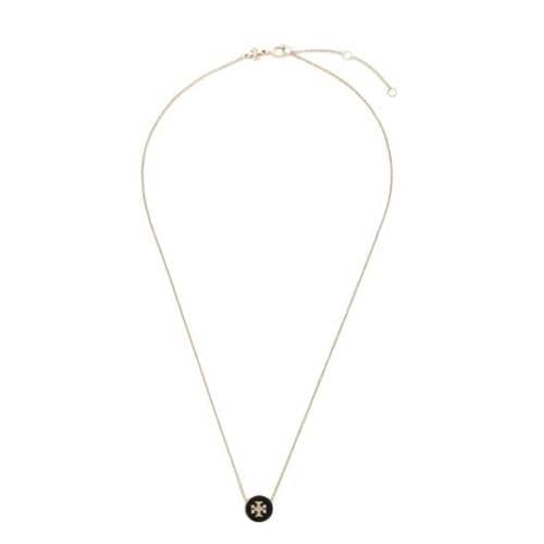 토리버치 키라 에나멜 펜던트 네크리스 90549 720 Gold black