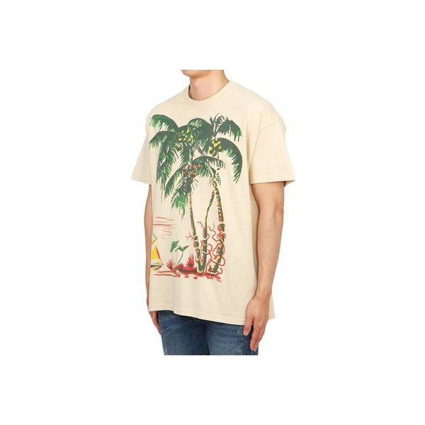 와일드동키 스크래치 남성 반팔티셔츠 T PALM STRON WASHED KHAKI M