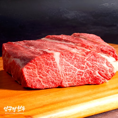 1++등급 투뿔 한우 살치살 마블링 꽃살 단면 구이용