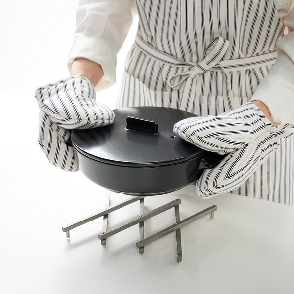 스트라이프 코튼 간편 앞치마_75_아이보리 J615902002400