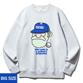 [빅사이즈] 2XL~4XL 마틴 골프 그립 오버핏 맨투맨 BE5695 (3 COLOR)