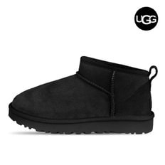 어그 UGG 클래식 울트라 미니 여성 방한 양털 숏 부츠 1116109-BLK