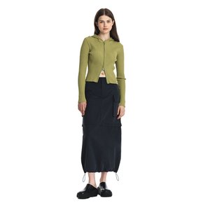 Vermont Slit Pocket Skirt (Charcoal)