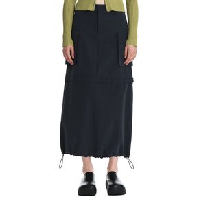 Vermont Slit Pocket Skirt (Charcoal)