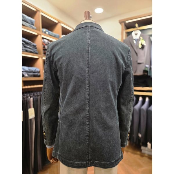 [여주점] 코오롱 브렌우드 남성 셀렉션 데님라이크 면워싱 자켓 BRJCS26811NYX KHX