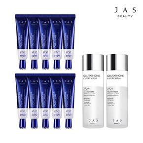 쟈스 글루타치온 크림 30ml x10 + 세럼 130ml x2_ (S10694740)