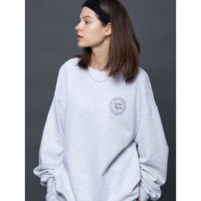 SUNNY HILLS S-LOGO SWEATSHIRTS (MELANGE WHITE)