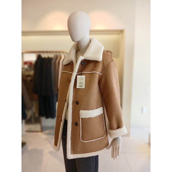 [여주점] 씨씨콜렉트 리버시블페이크하프무스탕점퍼 E254psj163