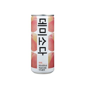 [무배] 데미소다 복숭아 250ml x 60캔