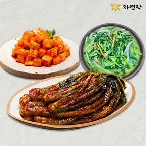 대통령상 대상 [자연락] 국내산 남도명인 / 갓김치1kg+깍두기1kg+풋고추열무물김치1kg