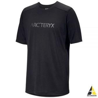 아크테릭스 ARC`TERYX 아크테릭스 24FW 이오니아 메리노 울 아크워드 로고 SS 맨 (ATOFMX7733BLK) (IONIA ME