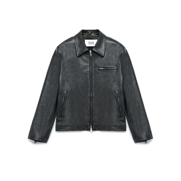 ZIPPED JACKET GOATSKIN BLACK
