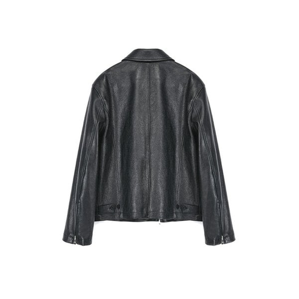 ZIPPED JACKET GOATSKIN BLACK