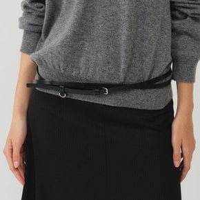 레더 씬 벨트 / LEATHER THIN BELT_2colors
