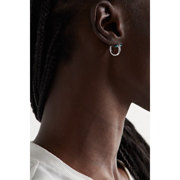 화이트 골드 싱글 후프 이어링 1647597304460753