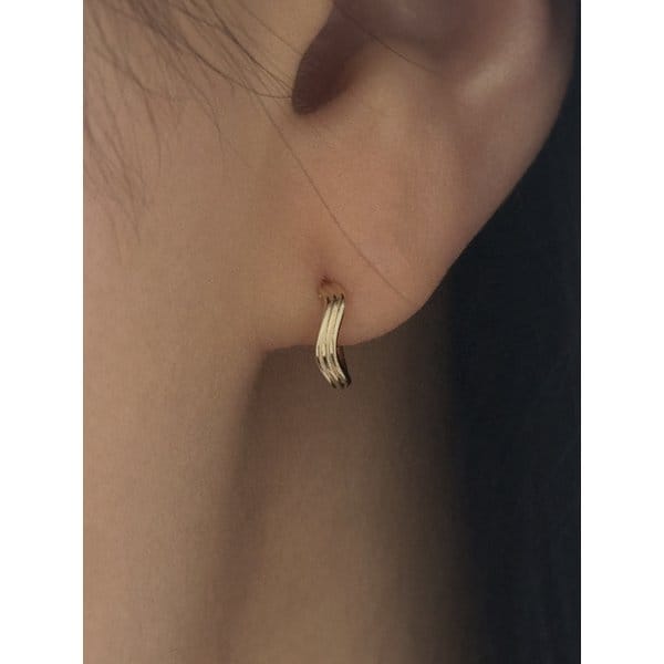 14k Ripple earrings