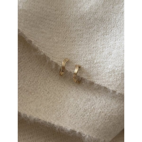 14k Ripple earrings