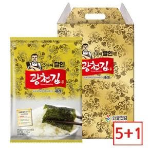 [5+1]광천김 달인 재래김 전장김 10봉 선물세트/조미김/구운김
