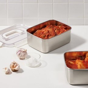보관이 편리한 스텐 모듈러 밀폐용기 3.3L 화이트 J70N902107500