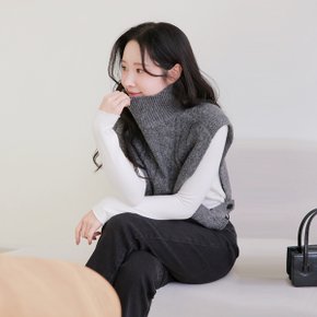[최초가 99,000원][르포엠]블러쉬 울 혼방 케이프 터틀넥 베스트