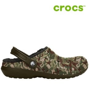 아동 샌달  H12  204817 3R3Kids Classic Fuzz Lined Graphic Clog Dark Camo Gr.._P369333111