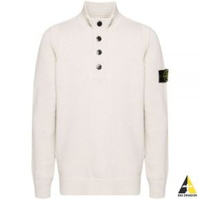 스톤아일랜드 24FW 540A3 Lambs Wool Half Button Sweater (8115540A3 V0097) (램