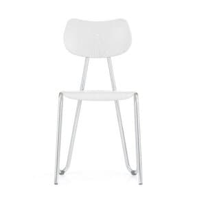 L&C stendal Arno 417 Chair 아르노 417 체어 화이트 스테인드 비치/크롬