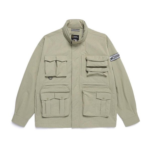 [부산점] N251MJP110 117 내셔널지오그래픽 멀티포켓 스탠드넥 유틸리티 점퍼