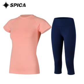 스피카 요가복세트 티셔츠 칠부레깅스 SPA530704