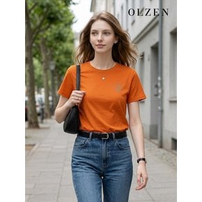 폰트 나염 라운드 티셔츠 (ZLD2TR2101)