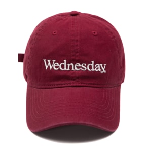 BG284CAP902_WEDNESDAY WASHING CAP-BURGUNDY