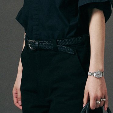 드메이커 Gusto mesh belt-black