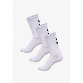 5062776 Hummel 3-PACK CHEVRONS - Sports socks white