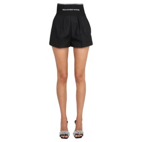 SS23 알렉산더 왕 Shorts SAFARI SHORTS WITH LOGO BLACK 1WC1224450_001