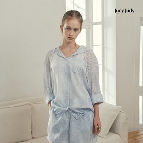 시어서커체크후드셔츠 J1WS324B