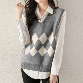 다이아몬드 니트 베스트 G5SVT005P _P388584256