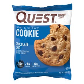 Quest  Nutrition  퀘스트  프로틴  쿠키  초콜릿  칩  15g  프로틴  4Ct  3팩