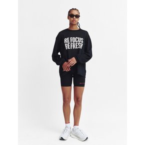 Refocus Mesh Round Neck T Shirt_Black