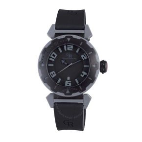 4194464 Giulio Romano Ferrara Black IP Rotating Bezel Dial Mens Watch