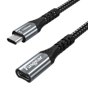 Fasgear USB C 10Gbps Type C 3.2 100W PSVR2MacBook ProiPad Air4Switch HostPS5 연장 케이블