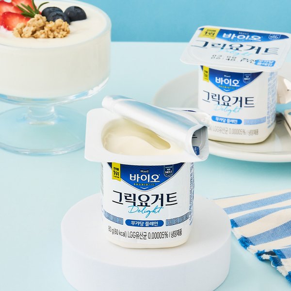 바이오 그릭요거트 Delight 무가당 플레인 16입