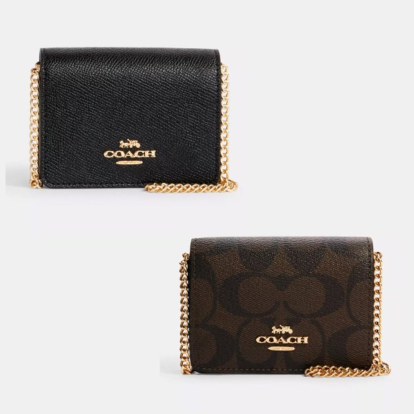 [국내배송] 코치 미니월렛 체인 지갑백  C0059 CZ278