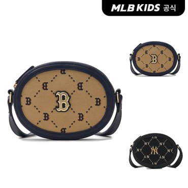 MLB키즈 (공식)24N 다이아 모노그램 라운드 크로스백 (2color) 7ACRMD44N