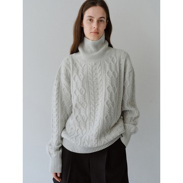 모한 TFW CLASSIC FISHERMAN TURTLENECK KNIT TOP_3COLORS