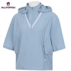 Hooded short-sleeved anorak jumper AWJUM8217