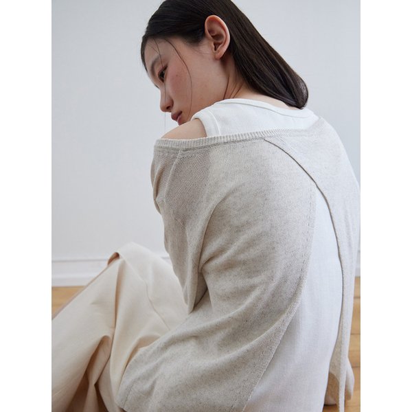 Summer lap round knit_LINEN