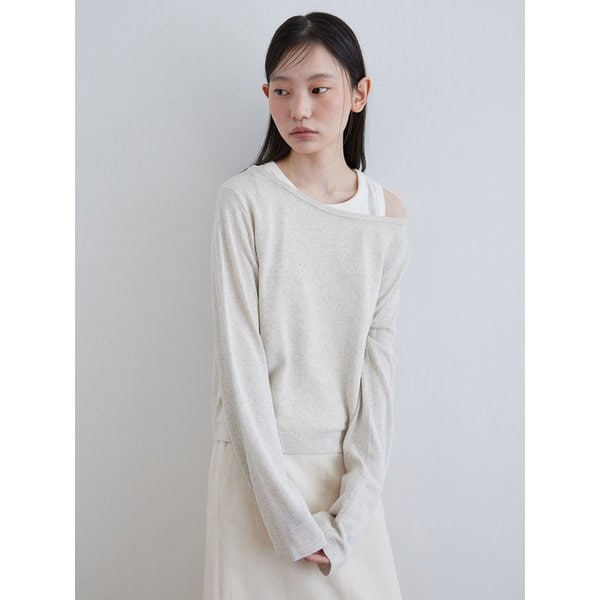 Summer lap round knit_LINEN