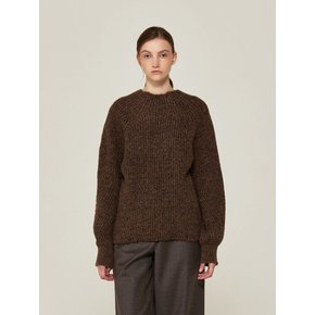 BOKASHI RAGLAN KNIT PULLOVER (Mel.Brown)