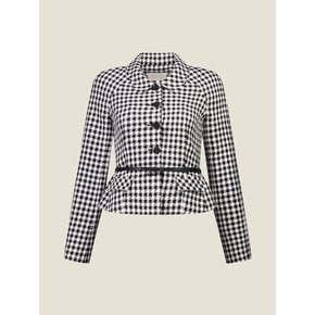 24FW_Raglan-sleeve Jacket(벨트 제공)/ Check(3color)