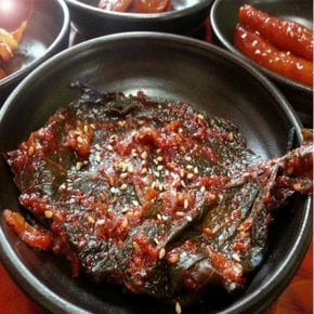 양념깻잎장아찌 아이스팩포장 잘 삭혀진 깻잎 500g